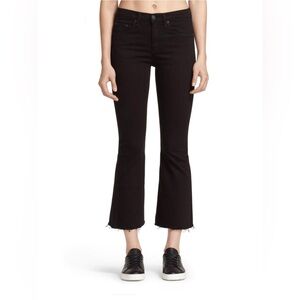 Rag and Bone 10 inch Crop Flare in Black Coal Size 25